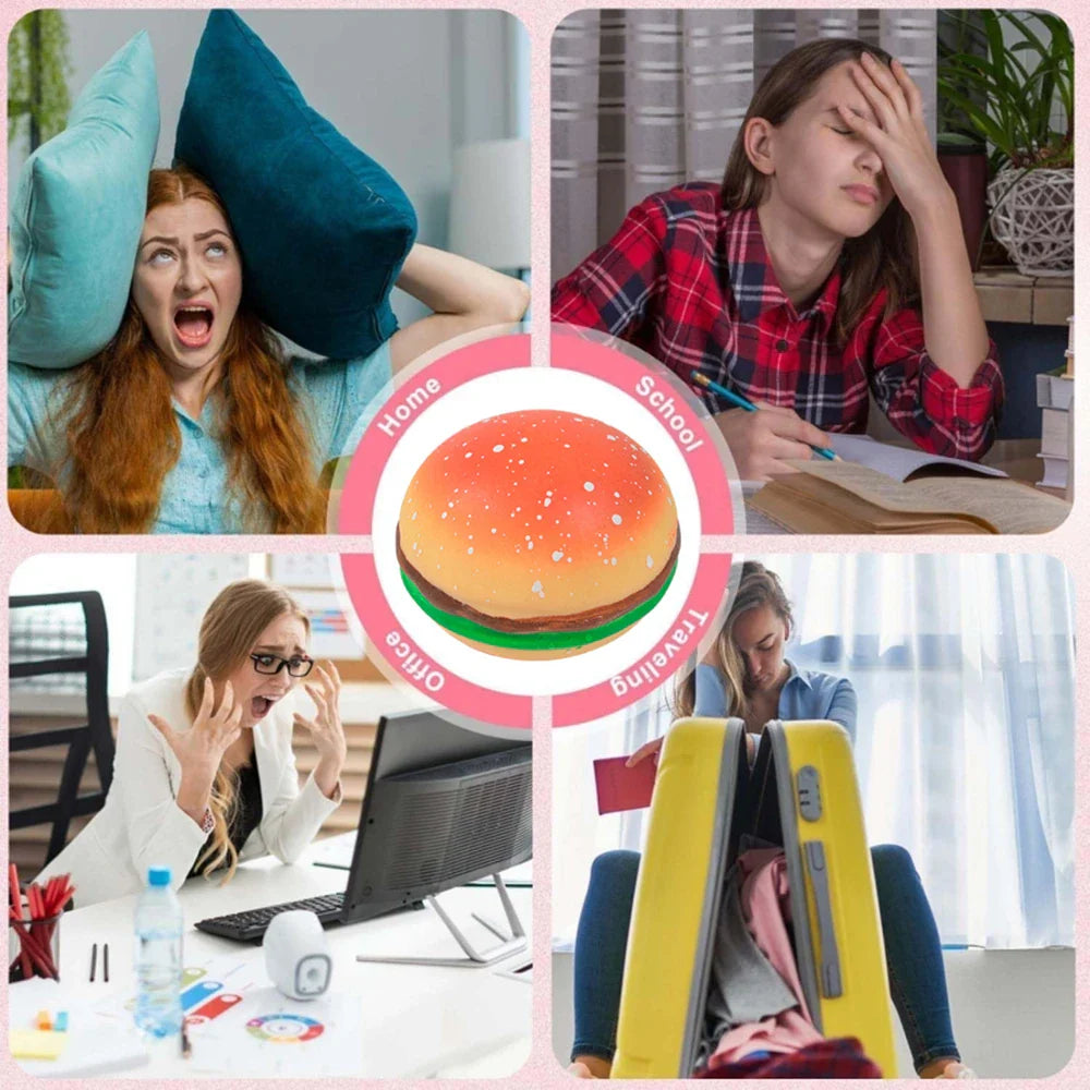 Squishy Stress Relief Hamburger Toy